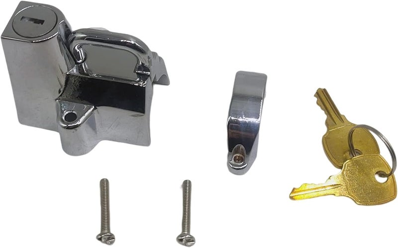 XDF 7/8" to 1 1/4" 25mm Motorcycle Helmet Lock Compatible for Harley (Chrome) 1 Inch,74937S2,45732-86 - Image 2